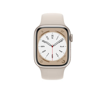 Apple Watch Series 8 GPS + Cellular, 41mm Starlight Aluminium Case with Starlight Sport Band - Good